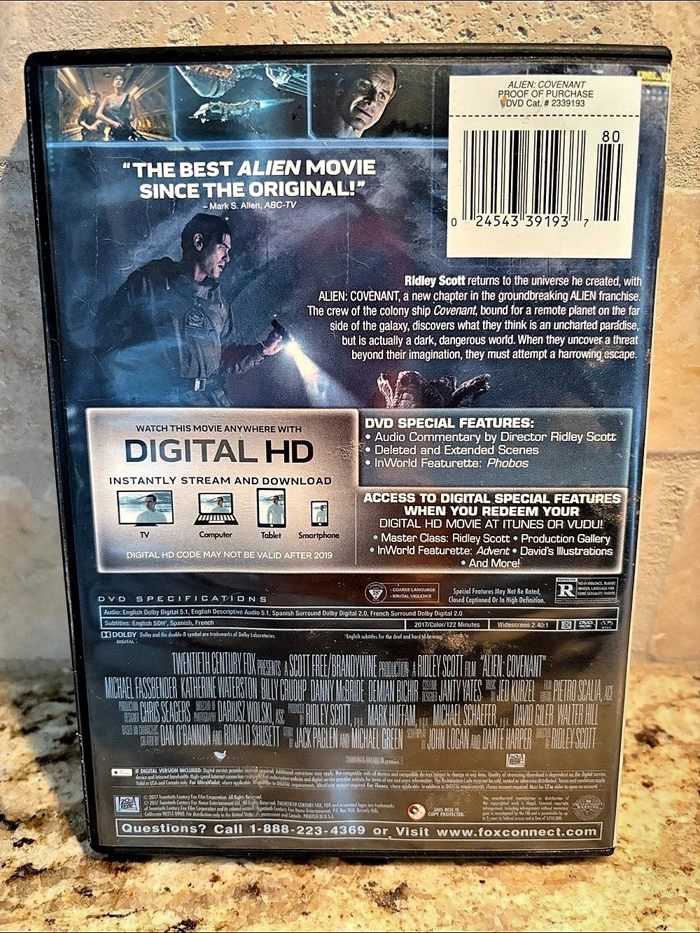 Alien: Covenant DVD Digital HD - Picture 2 of 4